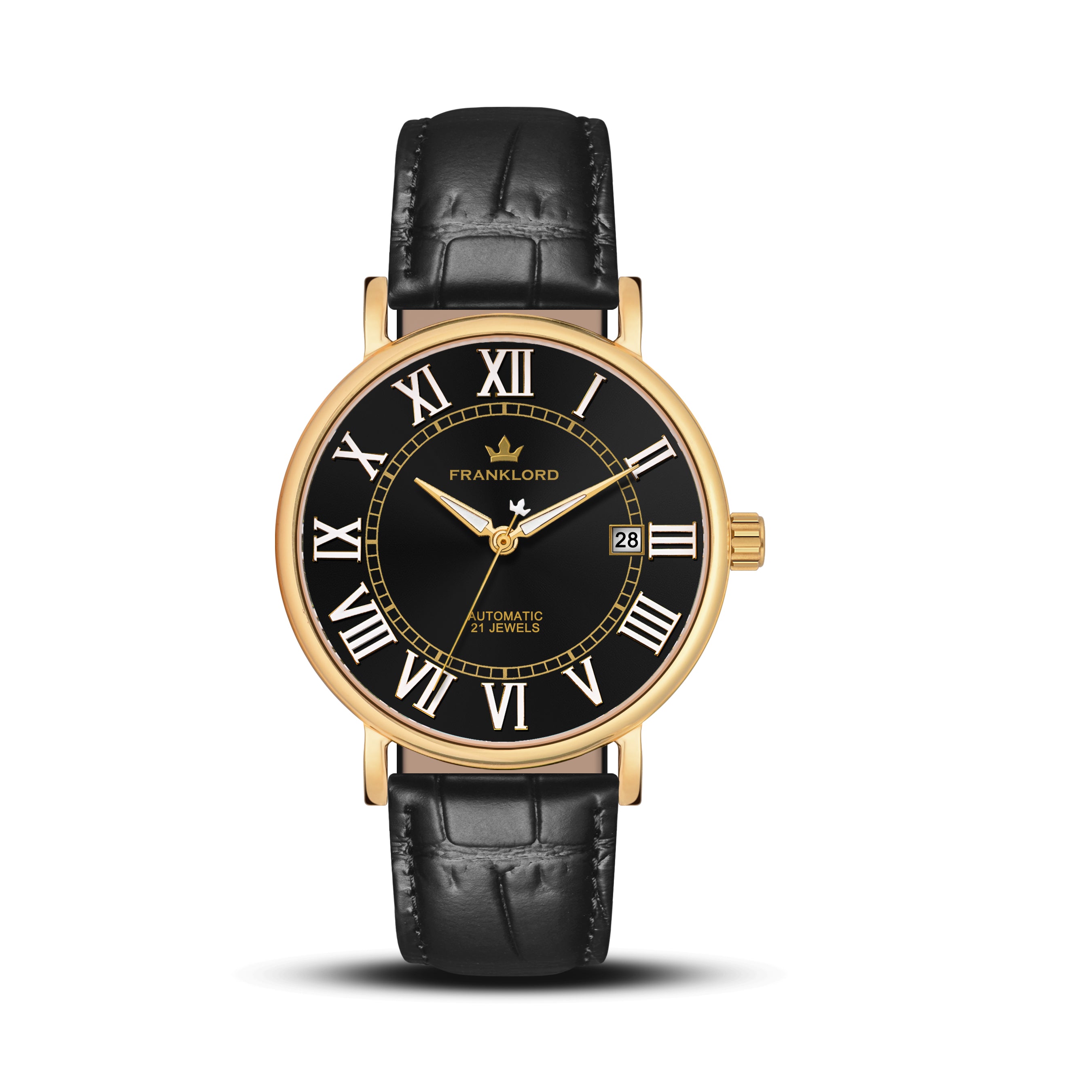 【MTオー様用】HERMAN FRANK / Loyal To None』 Franklord Eternal Roman Automatic – Noir Gold Edition | Miyota