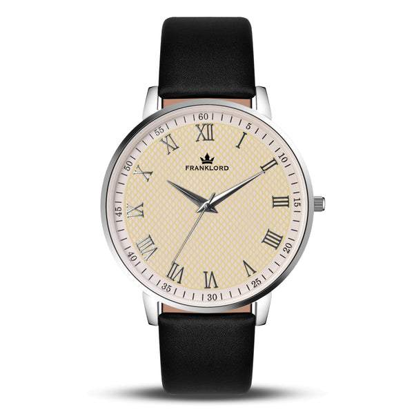 Franklord Timeless Slimline | Ultra-Slim 3-Hand Classic Roman Dial Watch for Men