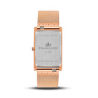 Franklord The Indian Tank – Champagne Luxe | Rose Gold Rectangular Slim Watch for Men