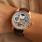Franklord Navigator Solstice - Dual Time Automatic Skeleton Watch For Men