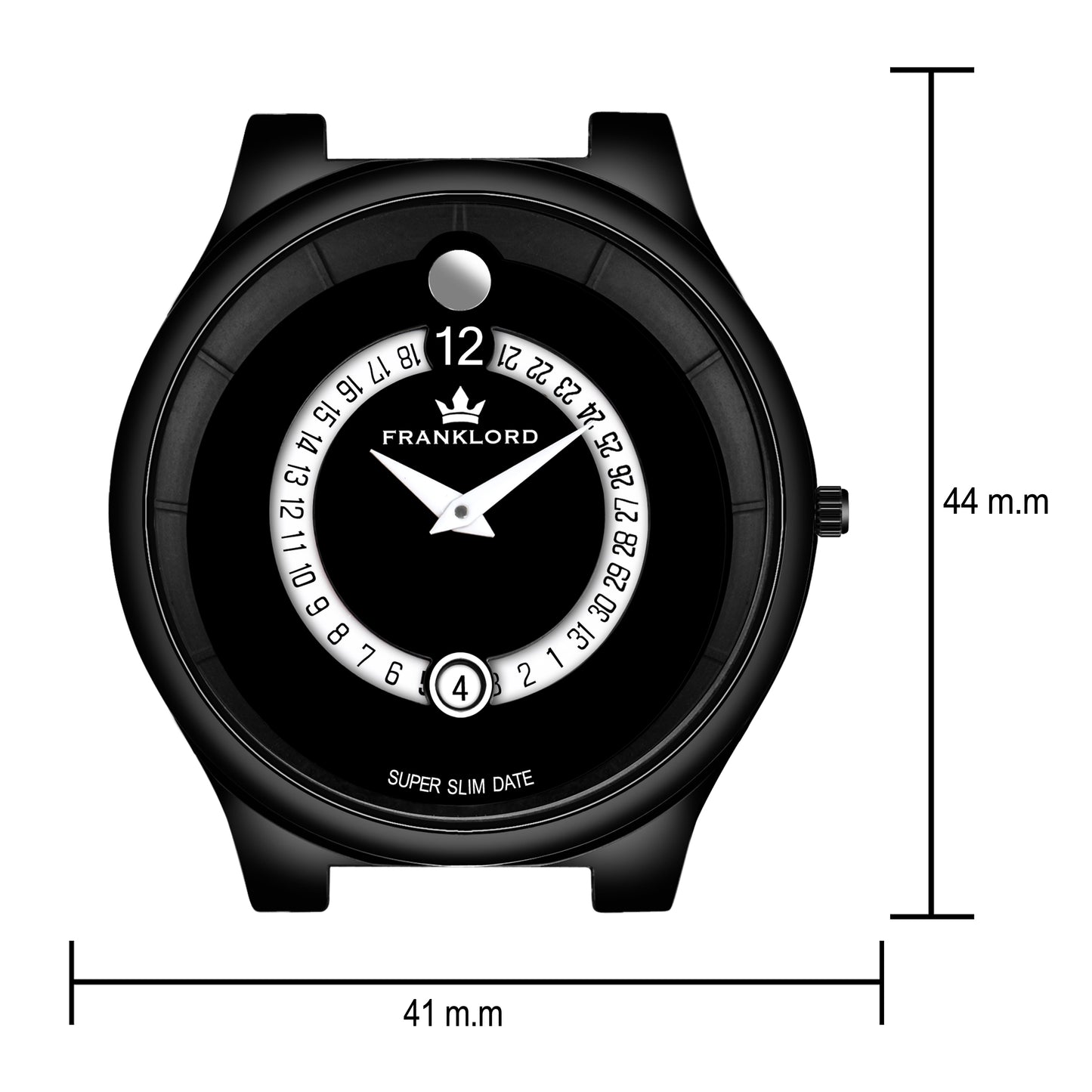 DATE MASTER - Black - Premium Watch For Mens - F-102 BLG