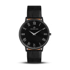 Franklord Classique Eclipse - Black Leather | All Black Men's Slim Watch