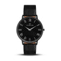 Franklord Classique Eclipse - Black Leather | All Black Men's Slim Watch