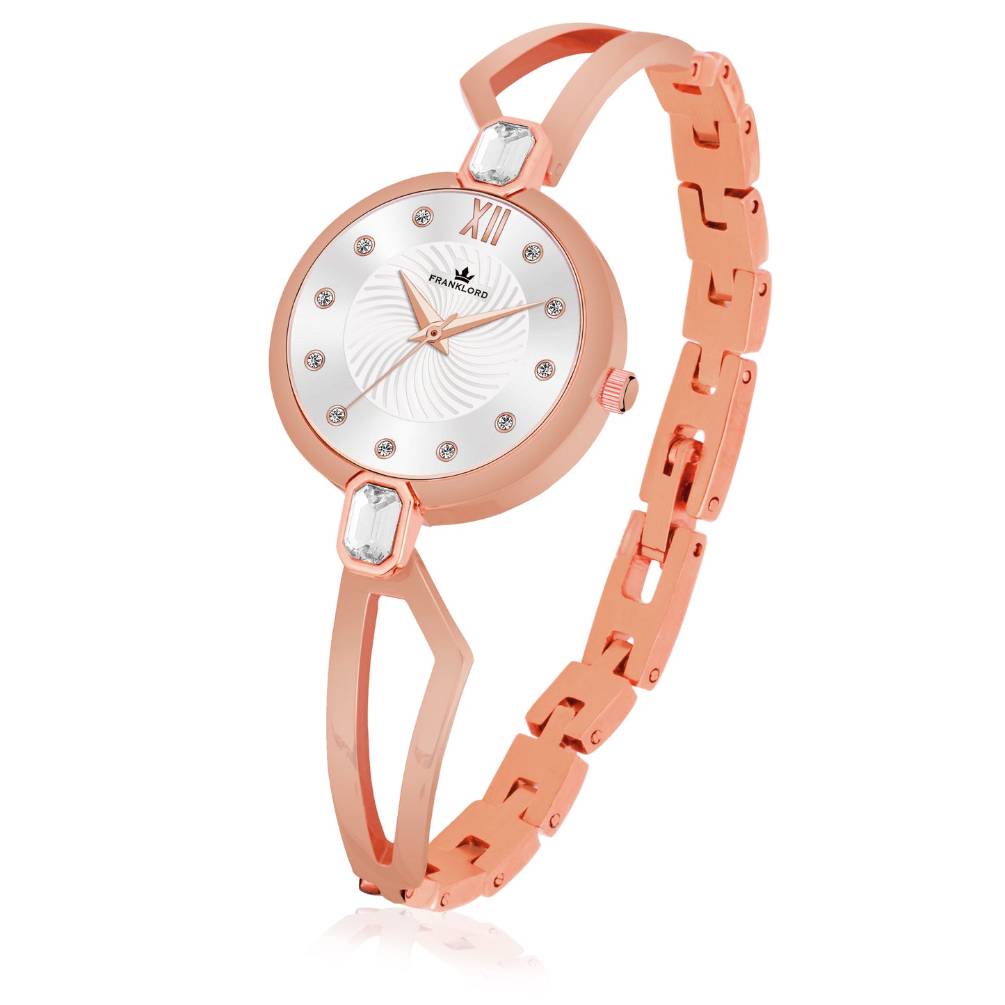 PRINCESS CUT - Rose Gold - Bracelate brilliance Collection For Women F-130 RSL