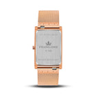 Franklord The Indian Tank – Rose Luxe | Slim Rose Gold Rectangular Watch for Men