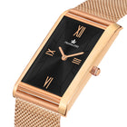 Franklord The Indian Tank – Rose Luxe | Slim Rose Gold Rectangular Watch for Men
