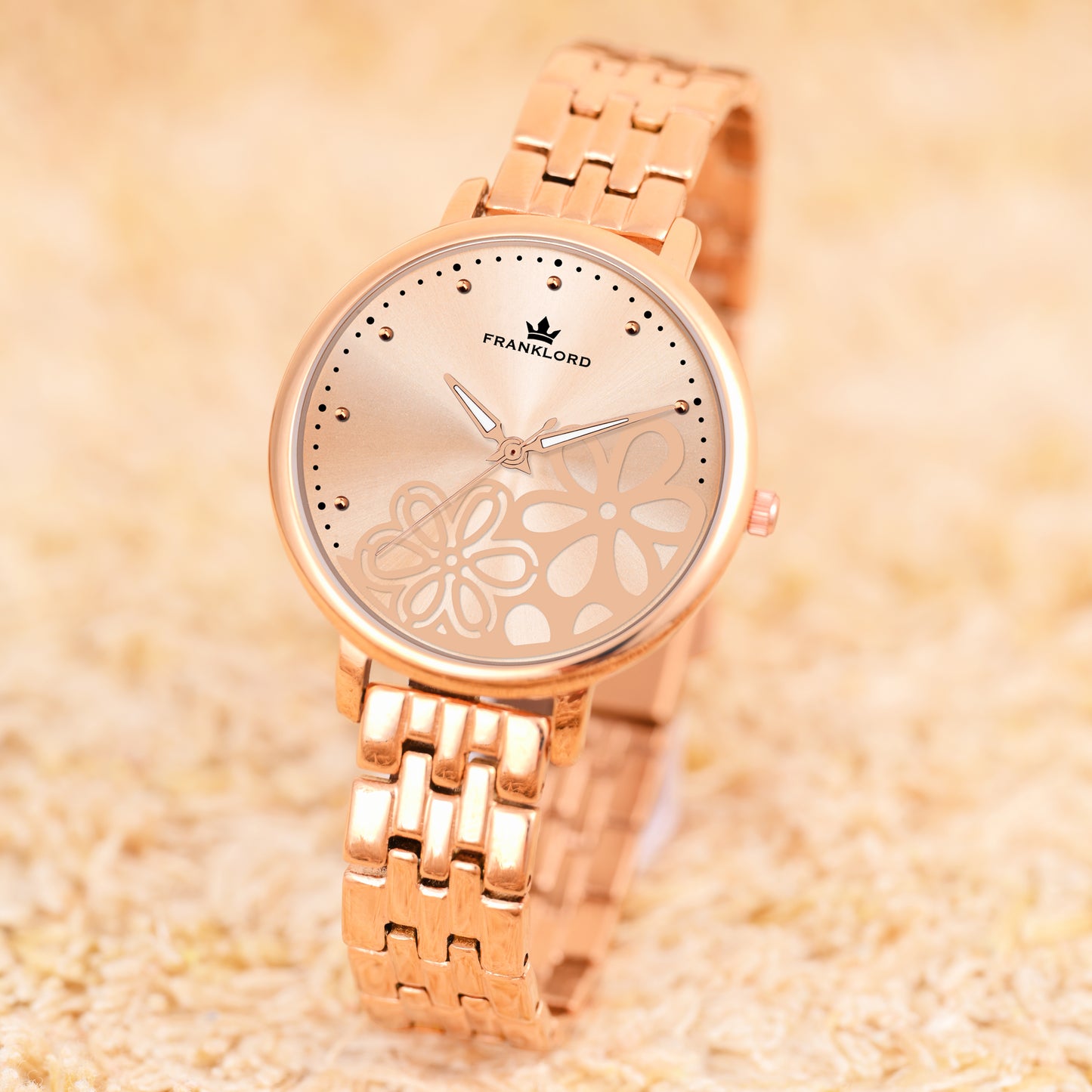 THE FLORA -Rose Gold -Timeless Elegance Watch For Women F-133 RRL