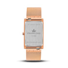 Franklord The Indian Tank - Ocean Luxe | Rose Gold Blue Dial Rectangular Slim Watch for Men