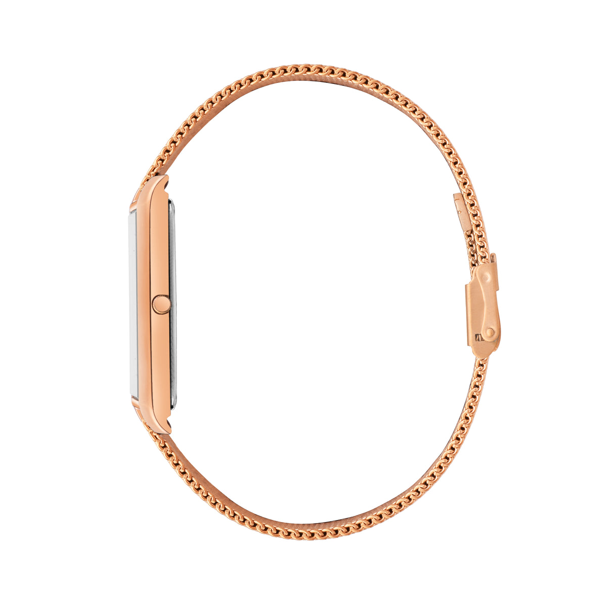 Franklord The Indian Tank - Ocean Luxe | Rose Gold Blue Dial Rectangular Slim Watch for Men