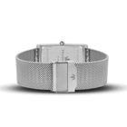 Franklord The Indian Tank - Carbon Luxe | Black Dial Silver Rectangular Slim Watch for Men