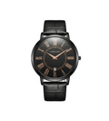 The Classic Roman Men's Watch - Obsidian Black