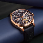 Franklord Navigator Sovereign - Dual Time Automatic Skeleton Watch For Men