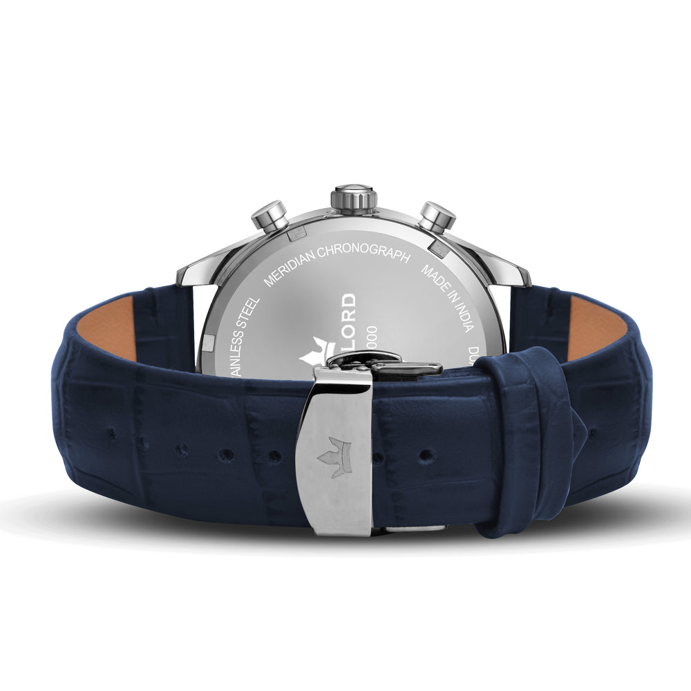 Franklord Meridian Midnight Blue Limited Edition Dual-Time Chronograph  Watch