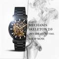 Franklord Mechanis 2.0 Noir Eclipse - Bridge Automatic Skeleton Watch