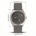 Franklord Eccentrica | Asymmetric Small Second Watch - The Graphite Stealth