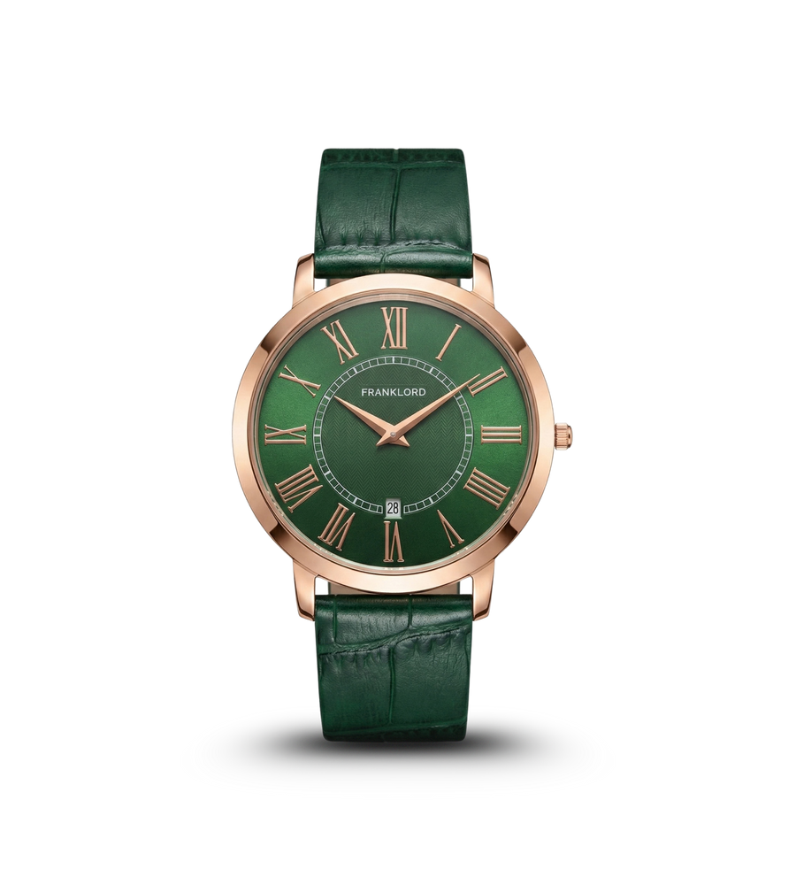 The Classic Roman Men's Watch - Imperial Green