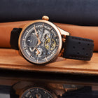 Franklord Navigator Dusk - Dual Time Automatic Skeleton Watch For Men