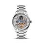 Franklord Navigator Sterling - Steel Dual Time Automatic Skeleton Watch For Men