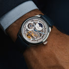 Franklord Navigator Azure - Dual Time Automatic Skeleton Watch For Men