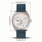 Franklord Eccentrica | Asymmetric Small Second Watch - The Arctic Sapphire
