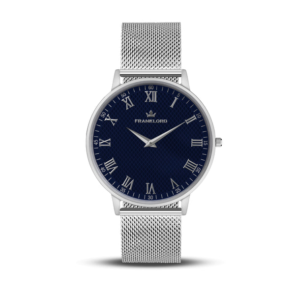 Franklord Classique Royal | Slim Elegant Blue Dial Watch for Men