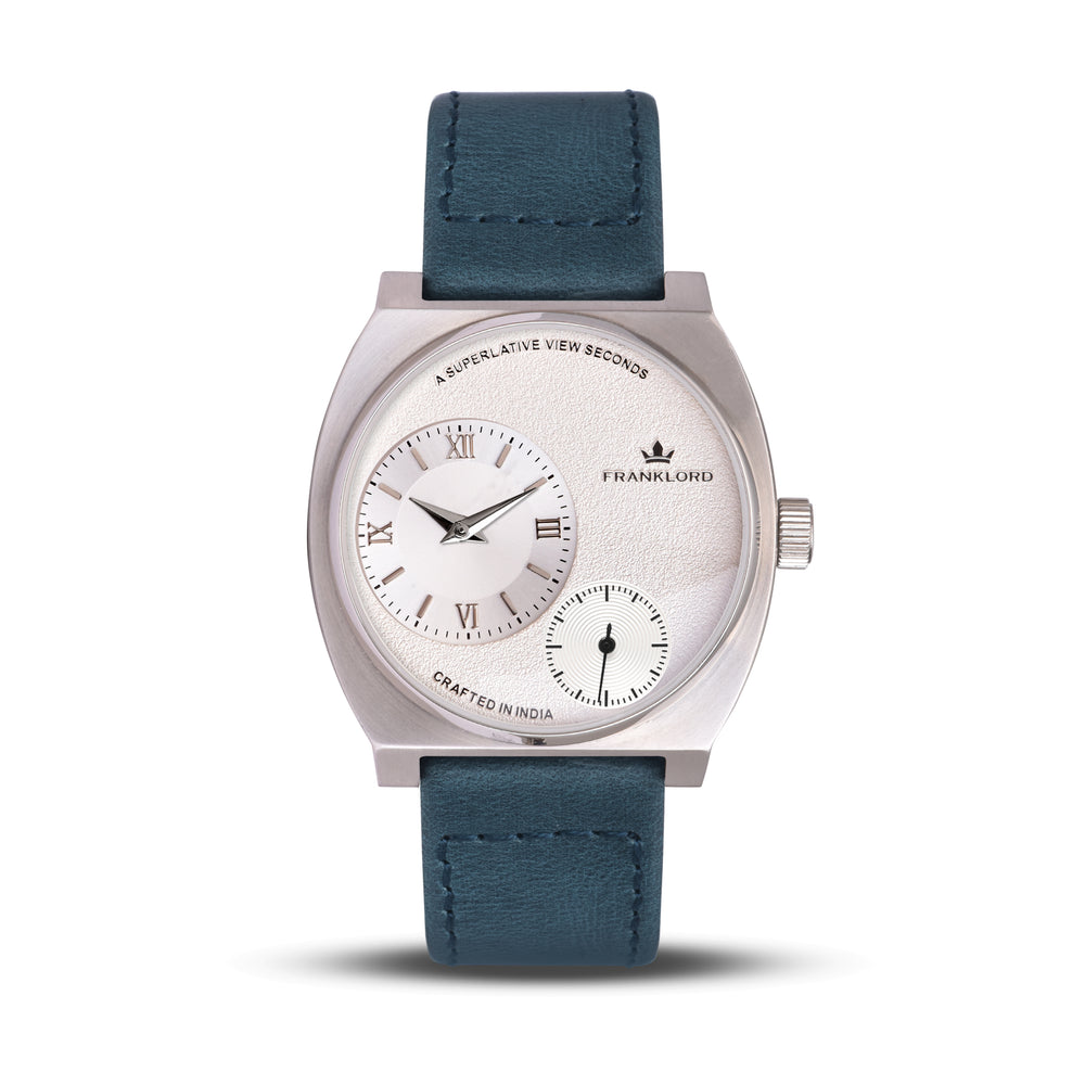 Franklord Eccentrica | Asymmetric Small Second Watch - The Arctic Sapphire