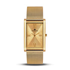 Franklord The Indian Tank – Gold Luxe | Gold Rectangular Slim Watch for Men