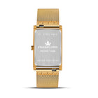 Franklord The Indian Tank – Gold Luxe | Gold Rectangular Slim Watch for Men