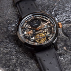 Franklord Navigator Phantom - Dual Time Automatic Skeleton Watch For Men