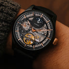 Franklord Navigator Phantom - Dual Time Automatic Skeleton Watch For Men
