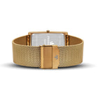 Franklord The Indian Tank – Gold Luxe | Gold Rectangular Slim Watch for Men