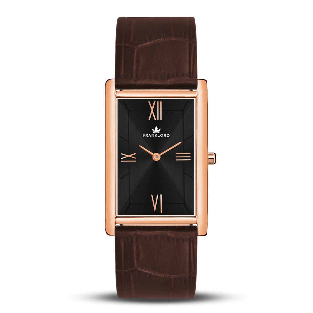 Franklord The Indian Tank – Black Royale | Slim Luxury Watch for Men