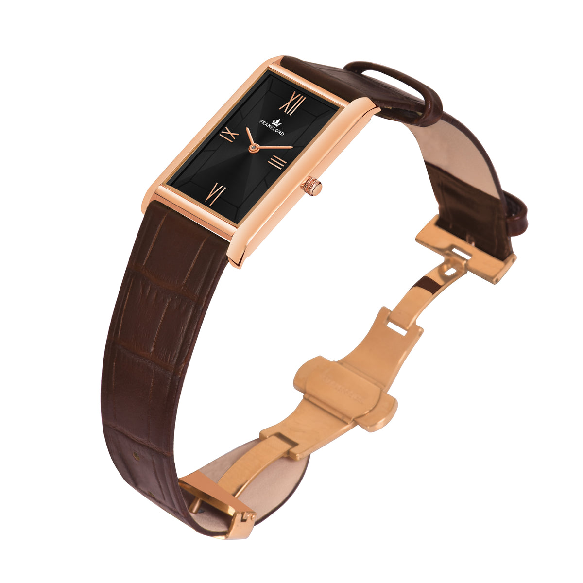 Franklord The Indian Tank – Black Royale | Slim Luxury Watch for Men