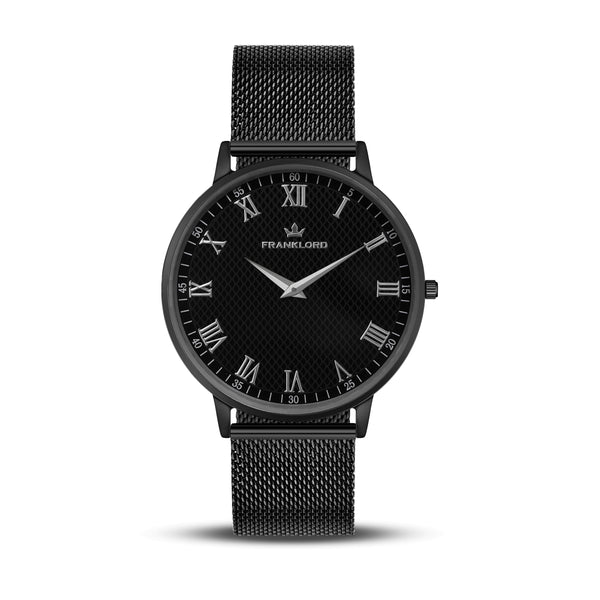 Franklord Classique Eclipse | All Black Men's Slim Watch