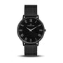 Franklord Classique Eclipse - Milanese Bracelet | All Black Men's Slim Watch