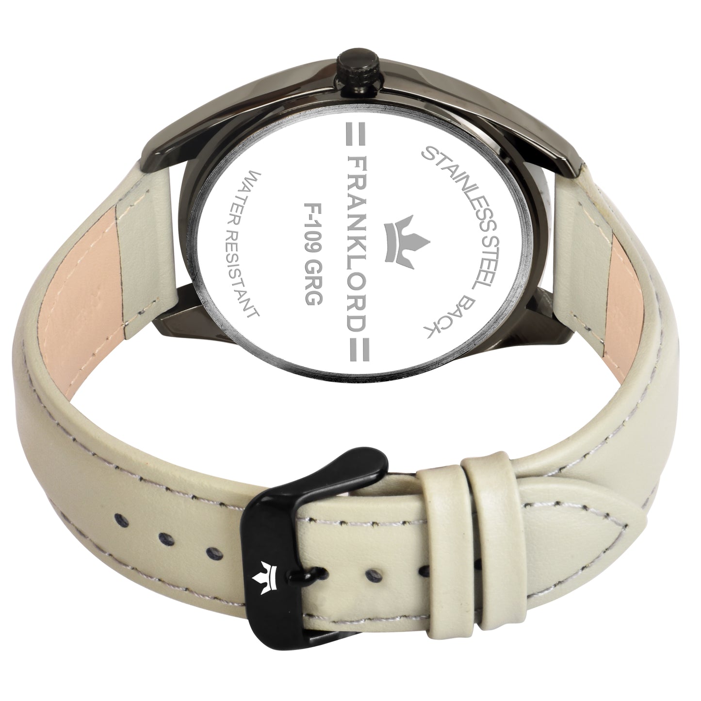 NIGHT GLOW -Grey- Signature Series Leather Link Watch For MEN F-110 GRG