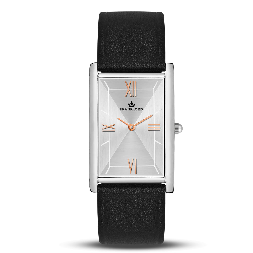 Franklord The Indian Tank – Monarch Silver | Slim Luxury Watch for Men