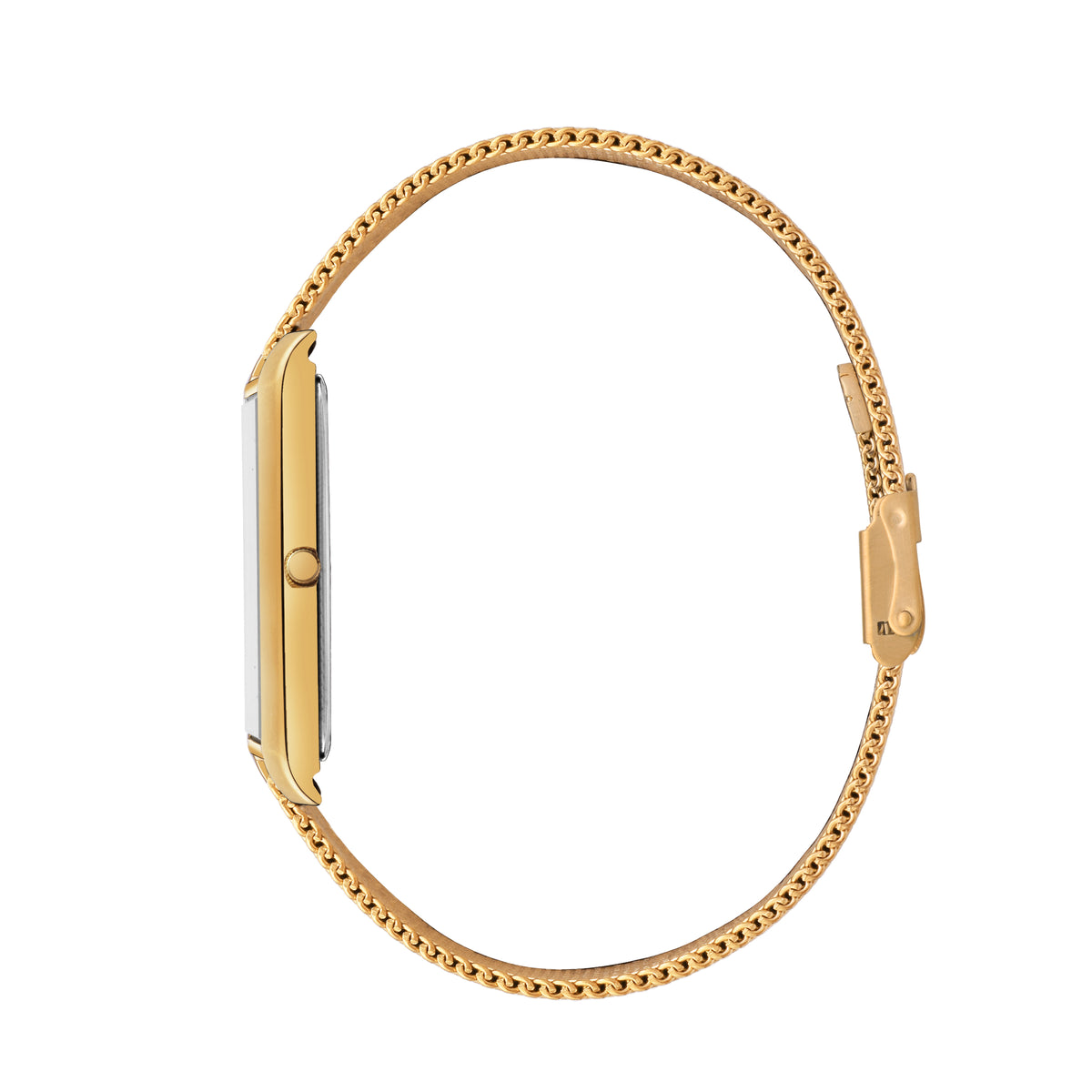 Franklord The Indian Tank – Midnight Gold | Slim Rectangular Black & Gold Luxury Watch