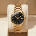 Franklord Ladies Maha Vastu Watch | Black in Gold (Authority Series)