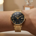 Franklord Ladies Maha Vastu Watch | Black in Gold (Authority Series)