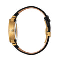 Franklord Mechanis – Gold Valiant | Luxury Skeleton Dial Automatic Watch with Leather Strap