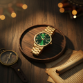 Franklord Mens Maha Vastu Watch - Emerald Green