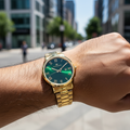 Franklord Mens Maha Vastu Watch - Emerald Green