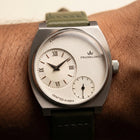 Franklord Eccentrica | Asymmetric Small Second Watch - The Ivory Sage