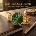 Franklord Mens Maha Vastu Watch - Emerald Green