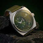 Franklord Eccentrica | Asymmetric Small Second Watch - The Emerald Enigma