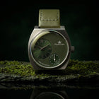 Franklord Eccentrica | Asymmetric Small Second Watch - The Emerald Enigma