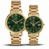 Franklord Maha Vastu Couple Watch Set - Gold & Green