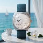Franklord Eccentrica | Asymmetric Small Second Watch - The Arctic Sapphire