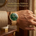 Franklord Mens Maha Vastu Watch - Emerald Green